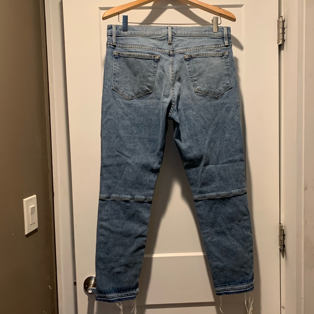 EUC-Light wash step hem boy fit jeans - Picture 2 of 4